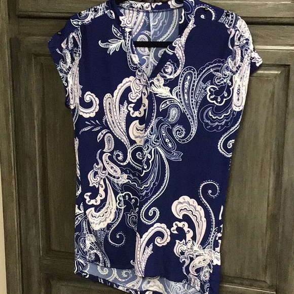 Soma blue and pink paisley top - Picture 3 of 6